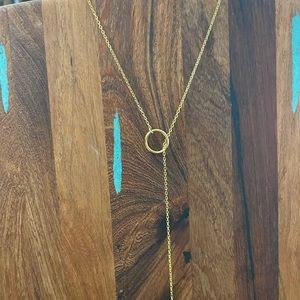 28 inch adjustable gold necklace.